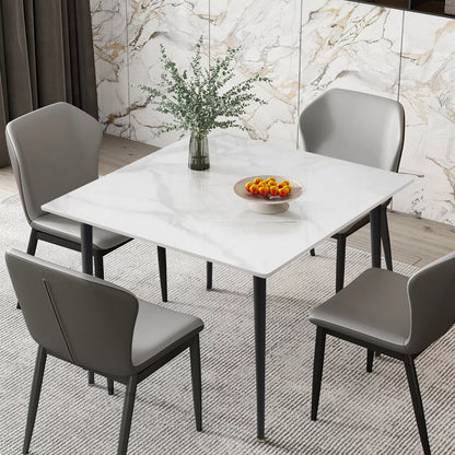 Abdur Marble Square Dining Table For 4