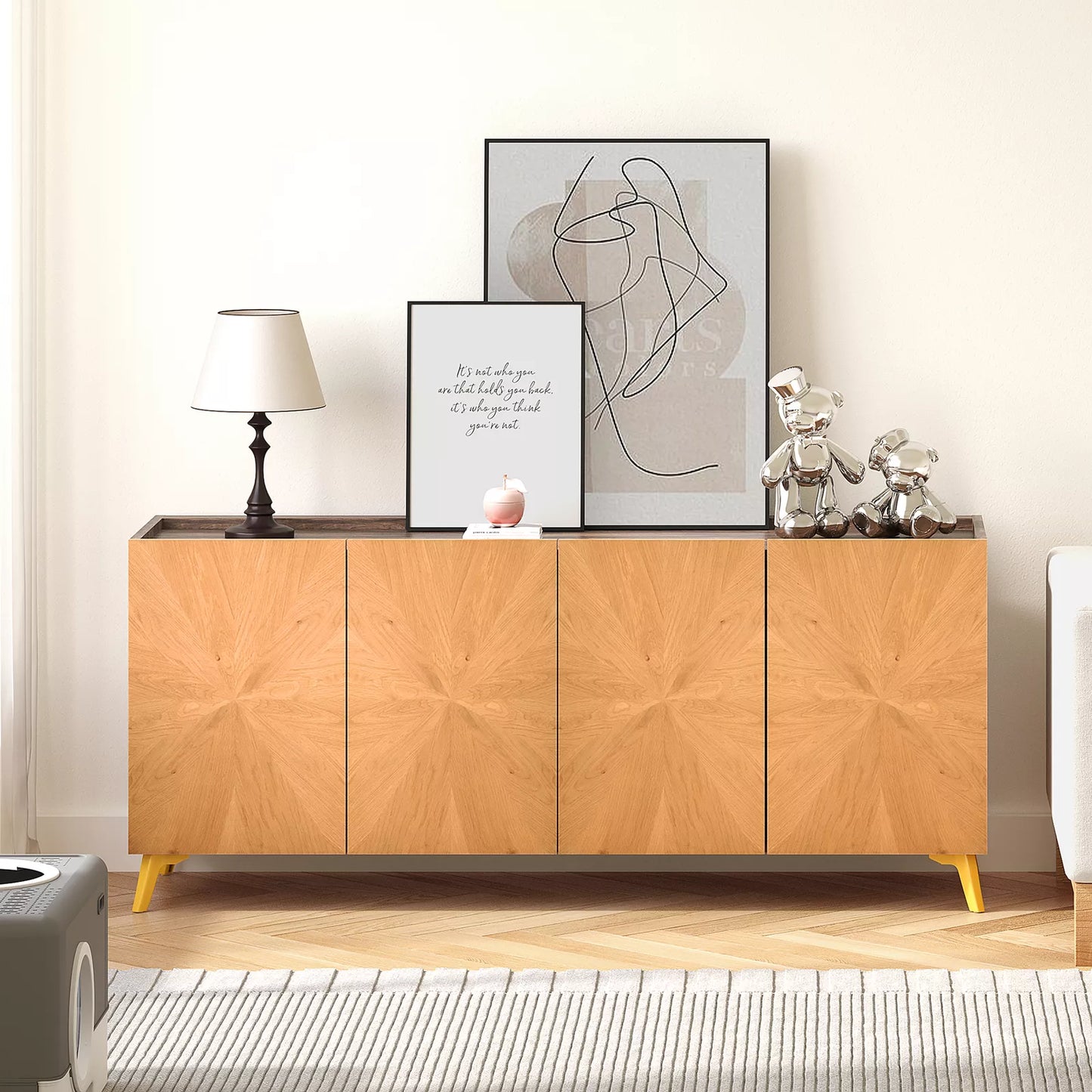 Maxwell Modern Sideboard Buffet Cabinet