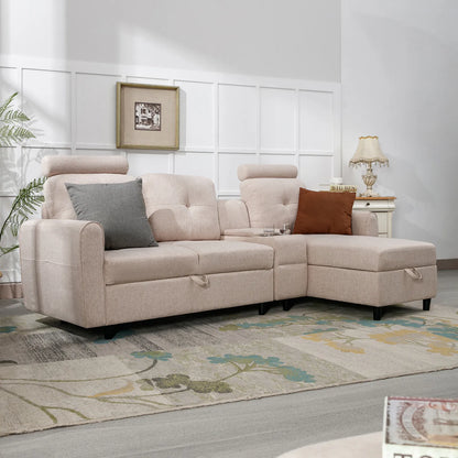 L Shaped Sectional Couch With Storage