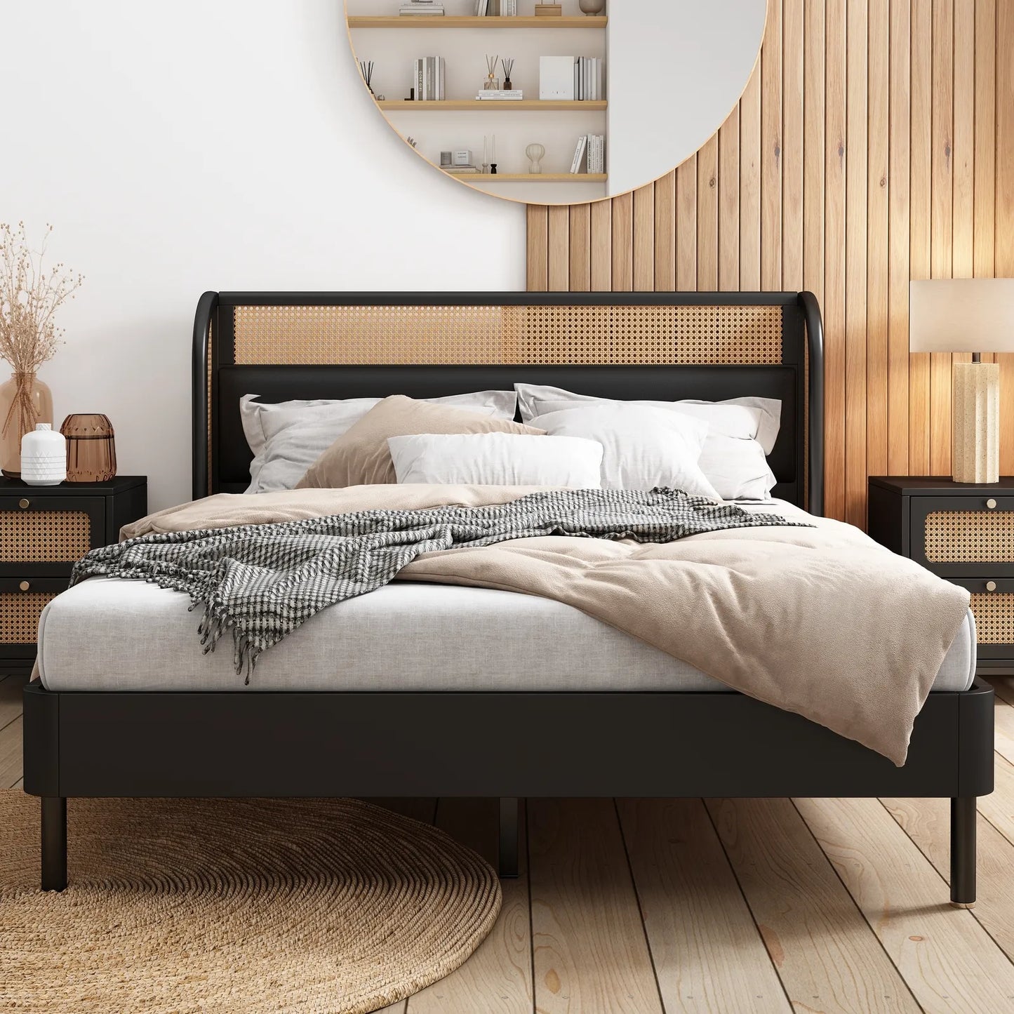 Leia Queen Size Rattan Bed Frame