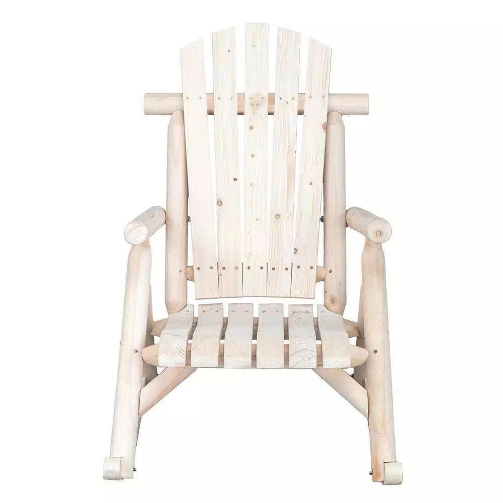 Outdoor Wood Adirondack Rocking Chair