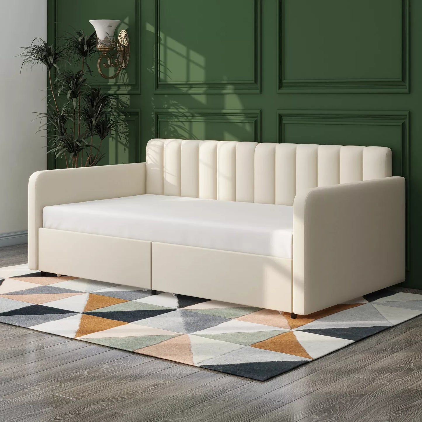 Brien Twin Upholstered Sofa Daybed With Storage