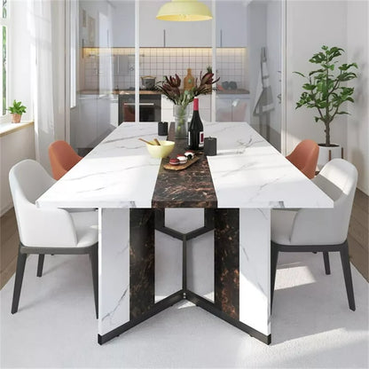 Rafe Marble Dining Table For 8