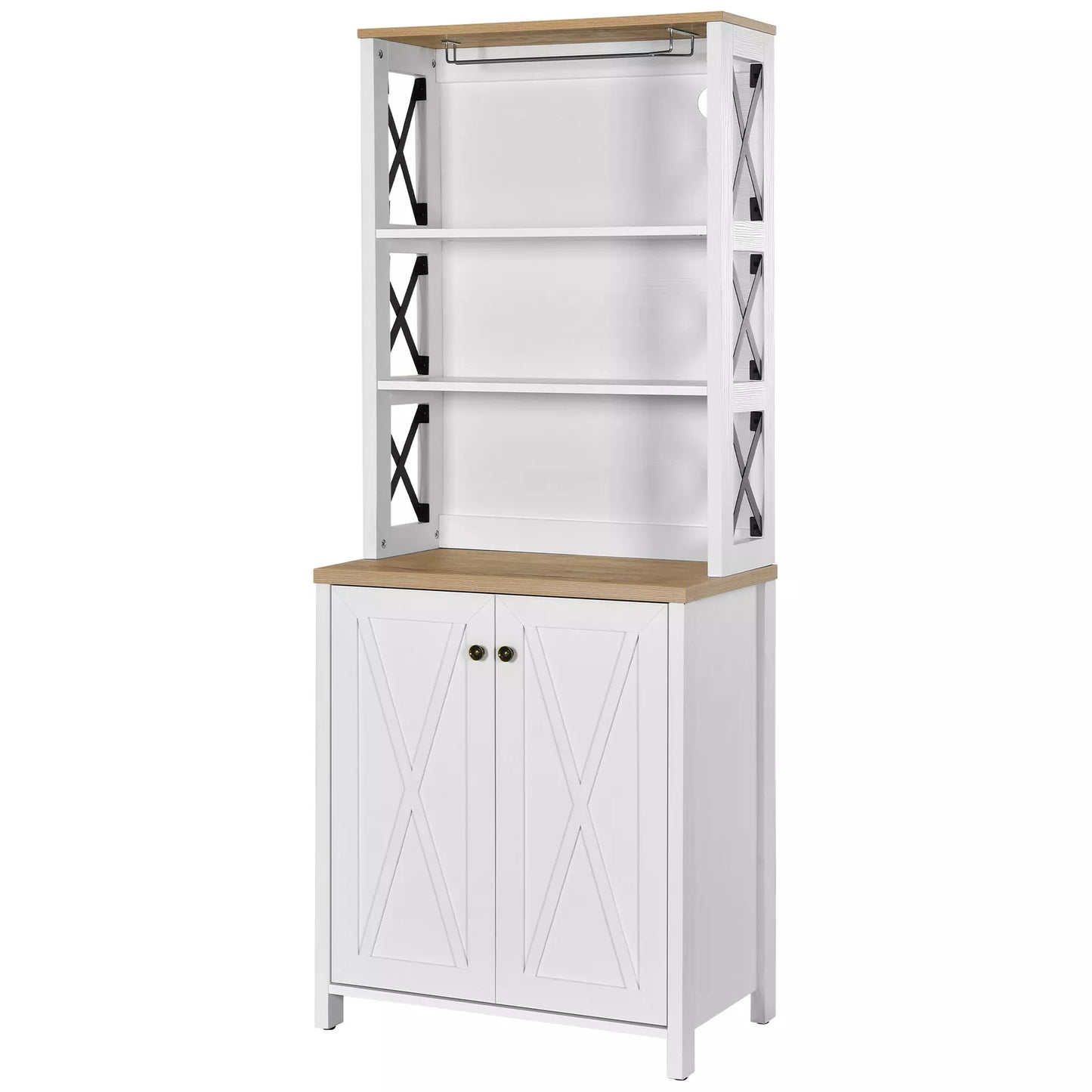 Thalia Kitchen Pantry Cabinet Hutch