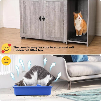 Stevie Cat Litter Box Enclosure Furniture