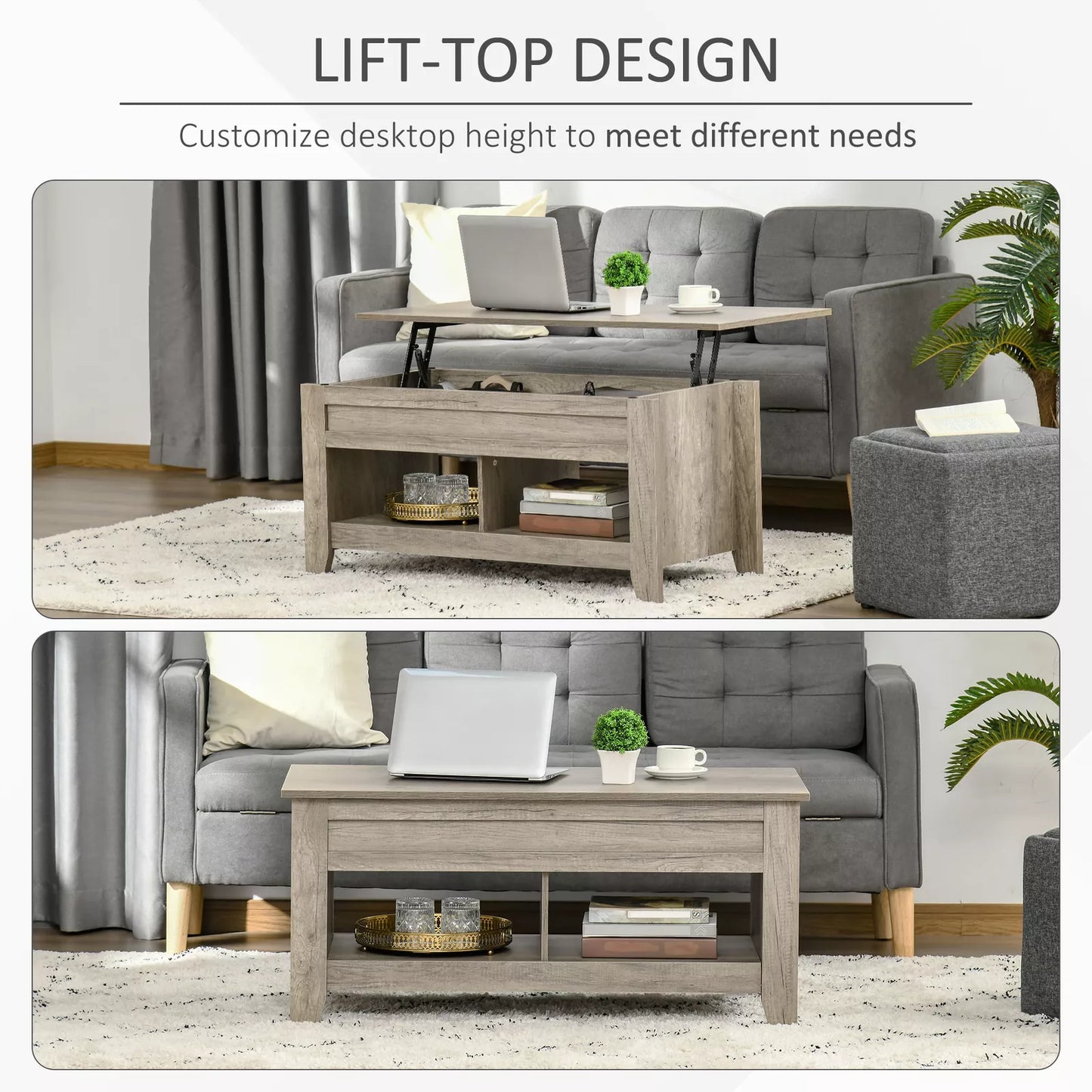 Milton Lift Top Coffee Table With Storage