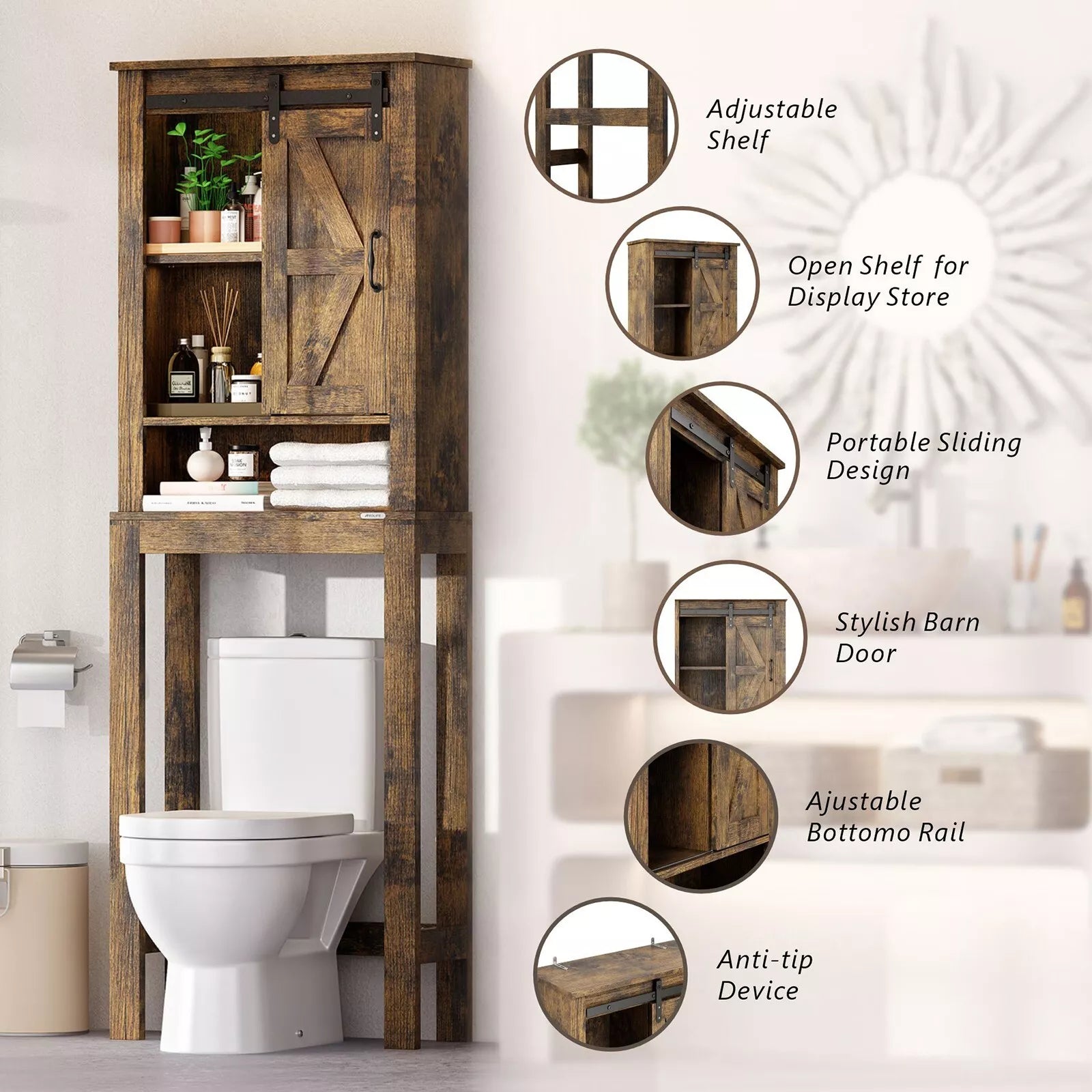 Oisin Over Commode Storage Cabinet – Canva Home