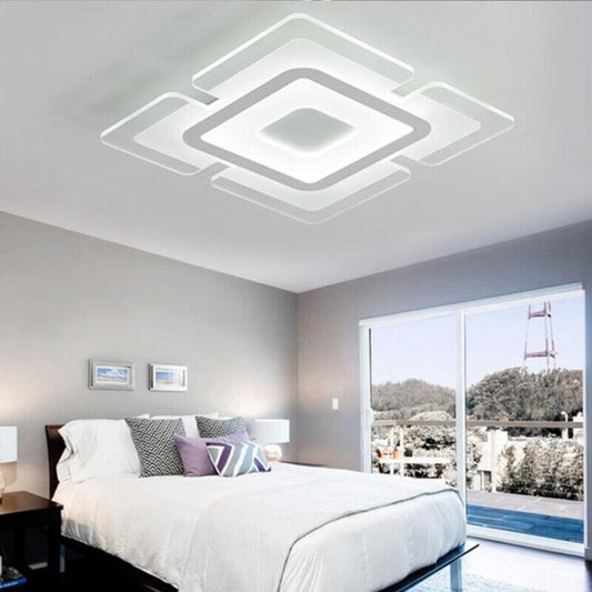 Thin Square Flush Mount Ceiling Light