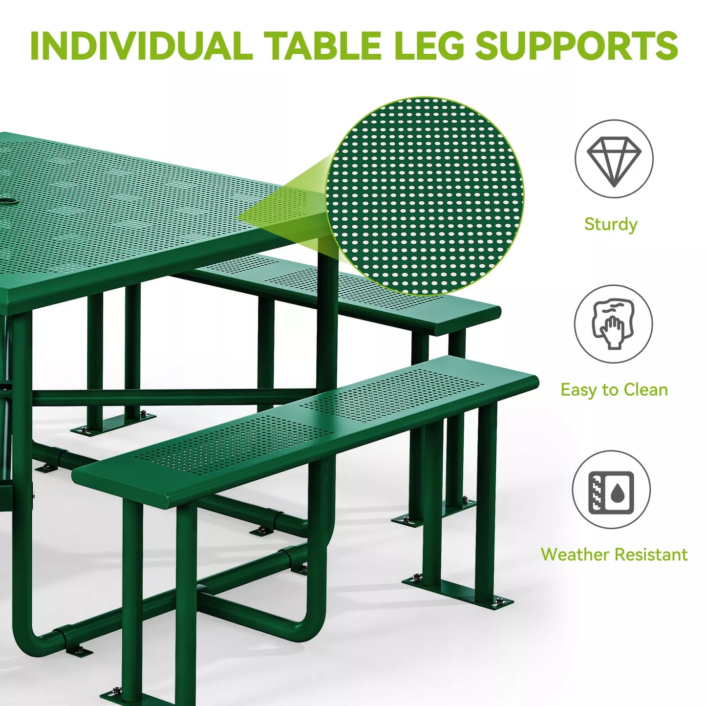 Outdoor Heavy Duty Picnic Table