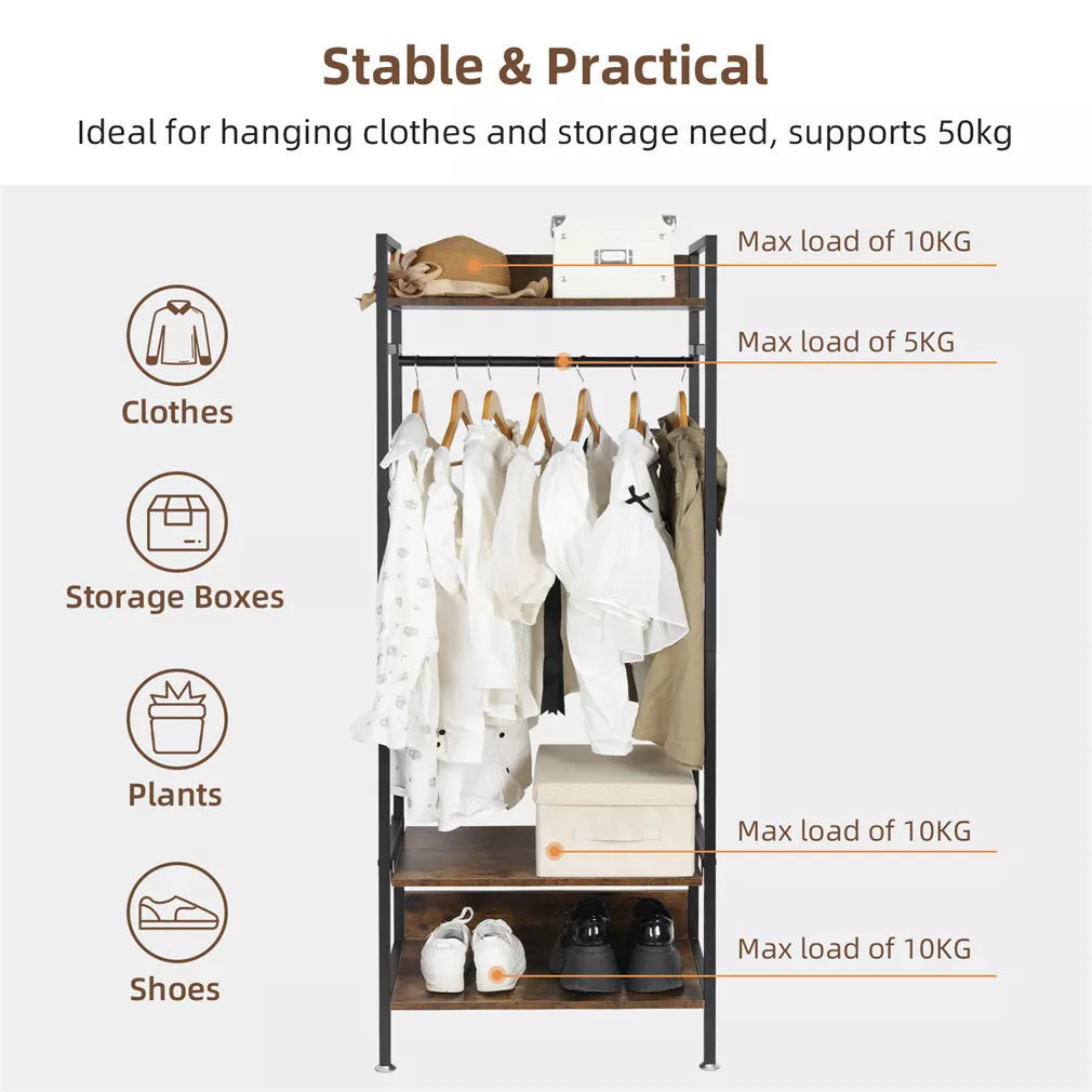 23" Heavy Duty Wardrobe Clothes Rack