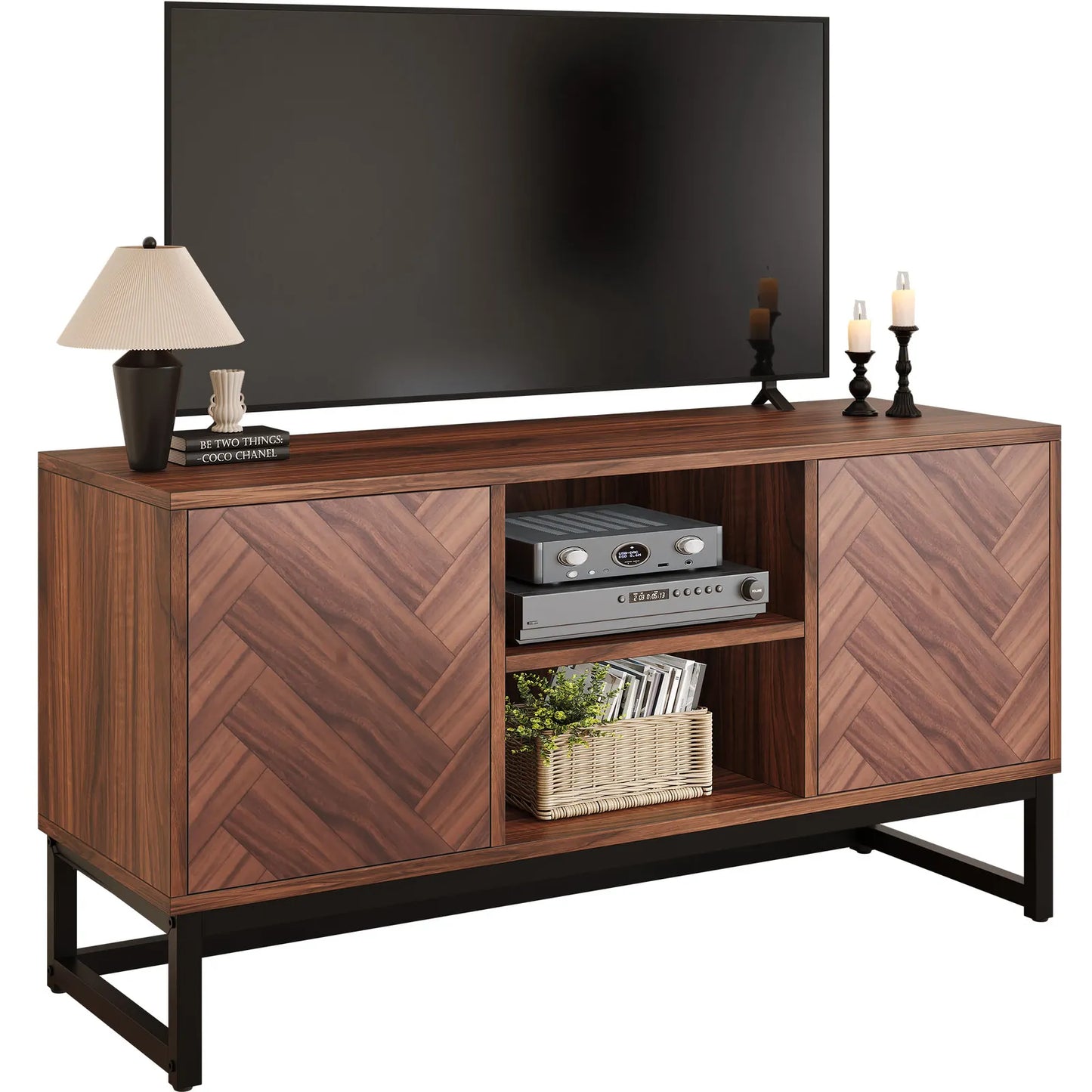 Zac Mid Century TV Media Cabinet Console