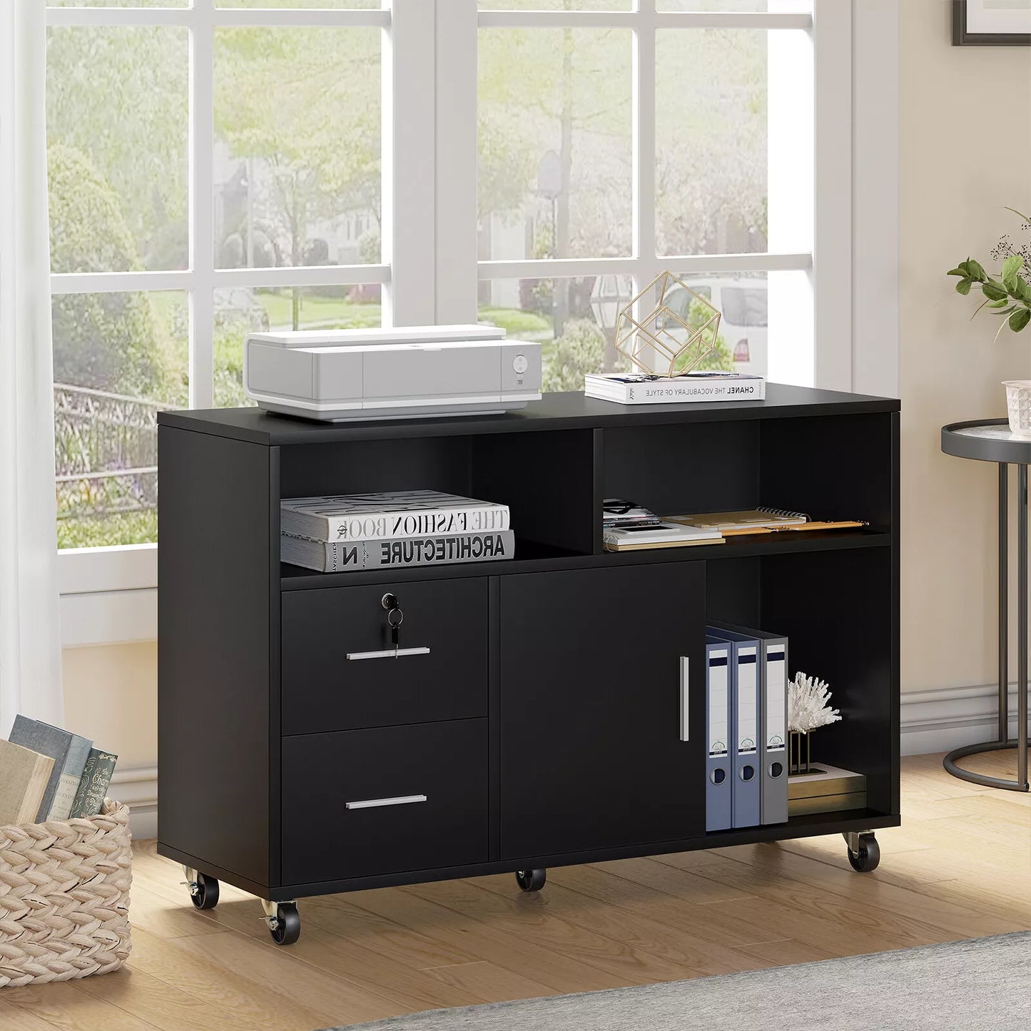 Dillon Metal Lateral Filing Cabinet With Lock