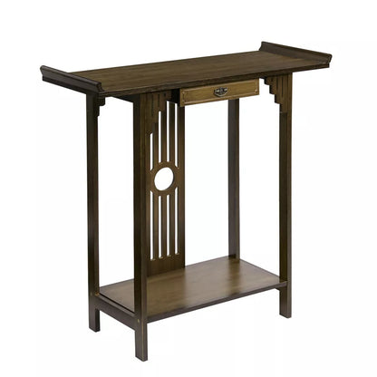 Ortiz Antique Narrow Entryway Table With Storage