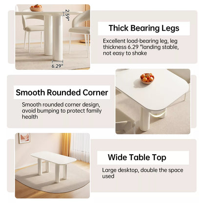 Aisha Modern Dining Table Set For 6