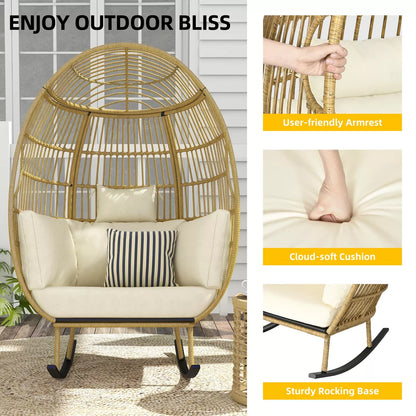 Outdoor Rocking Patio Egg Chair