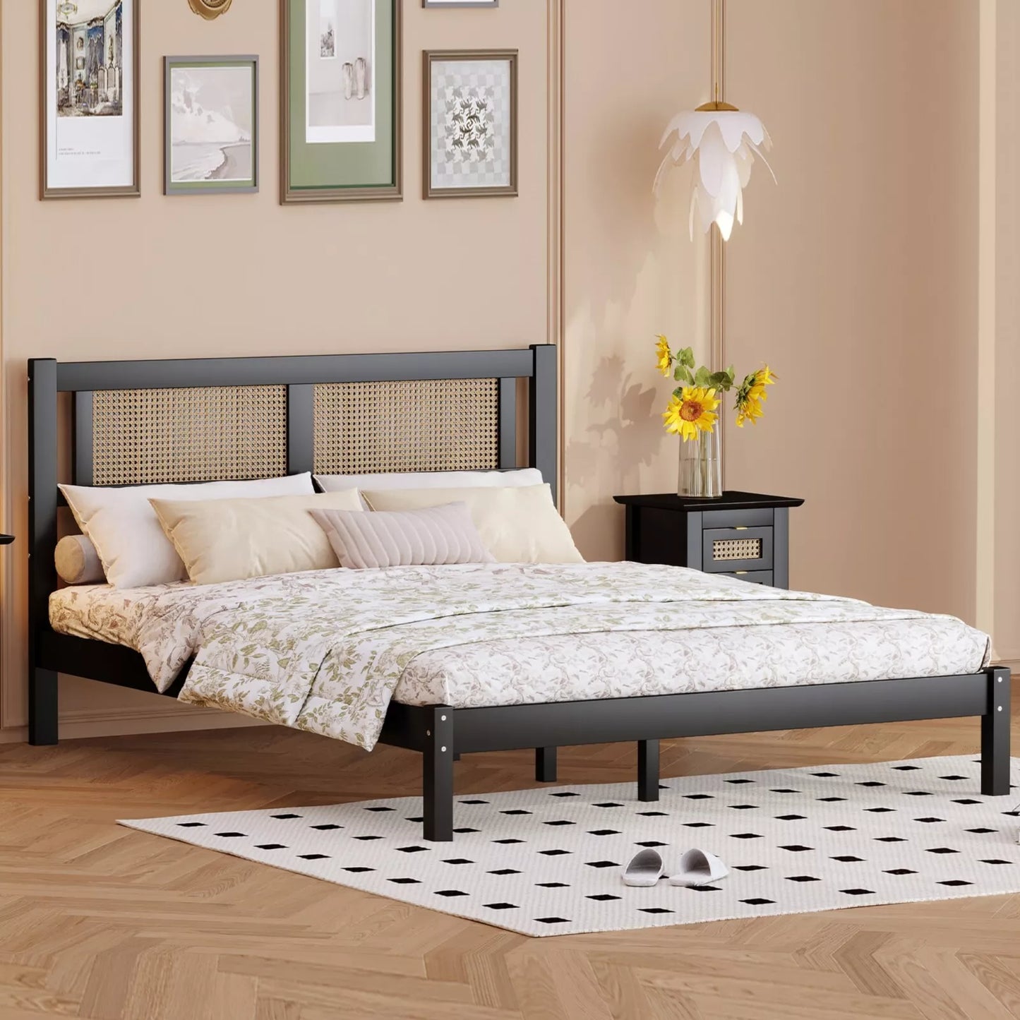 Zaara Queen Size Rattan Bed Frame