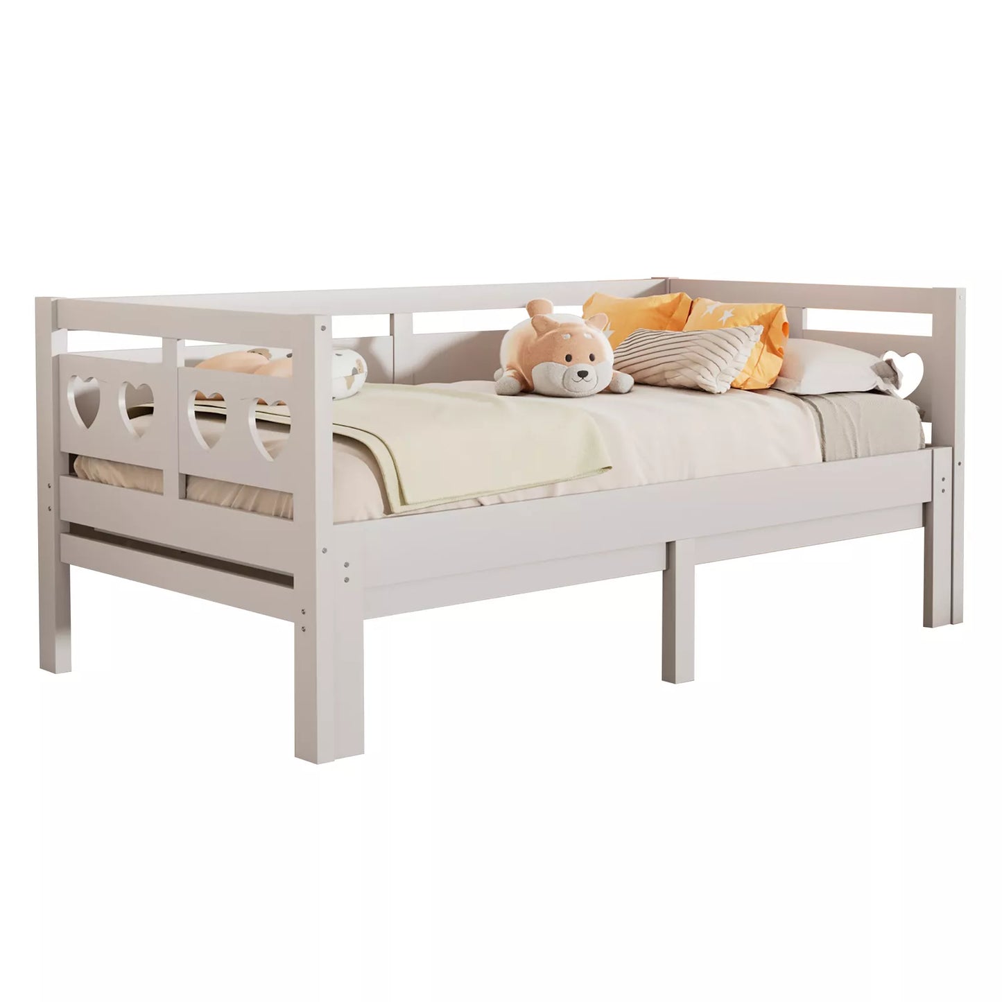 Carl White Twin Trundle Daybed