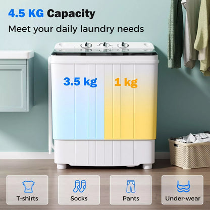 4.5KG Portable Washing Machine & Spin Dryer