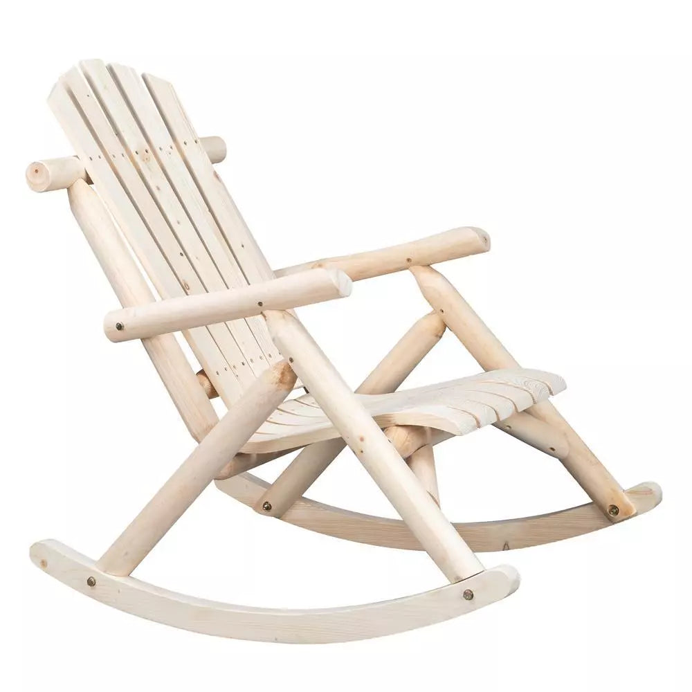 Outdoor Wood Adirondack Rocking Chair