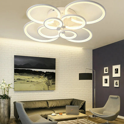 8 Circles Flush Mount Ceiling Light