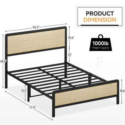 Jon Rattan Bed Frame