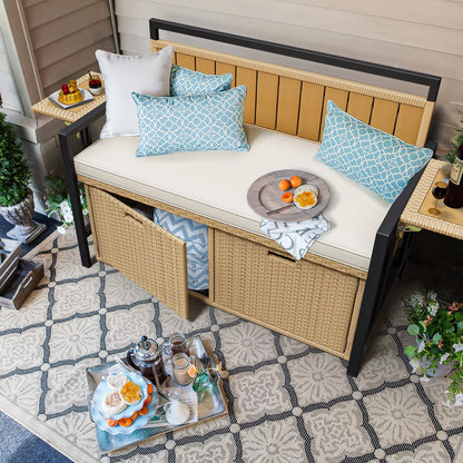 Solis Outdoor Storage Garden Bench