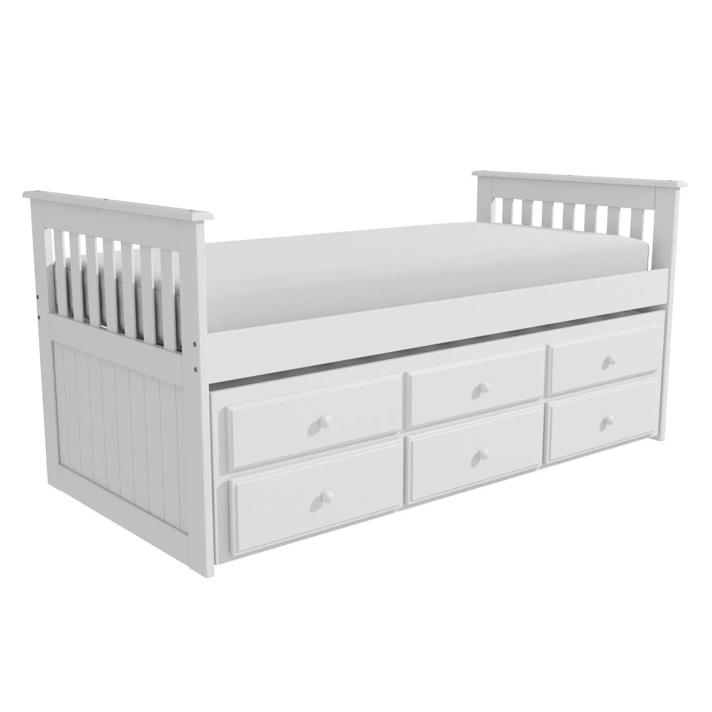 Jada Single Trundle Bed With Pull Out