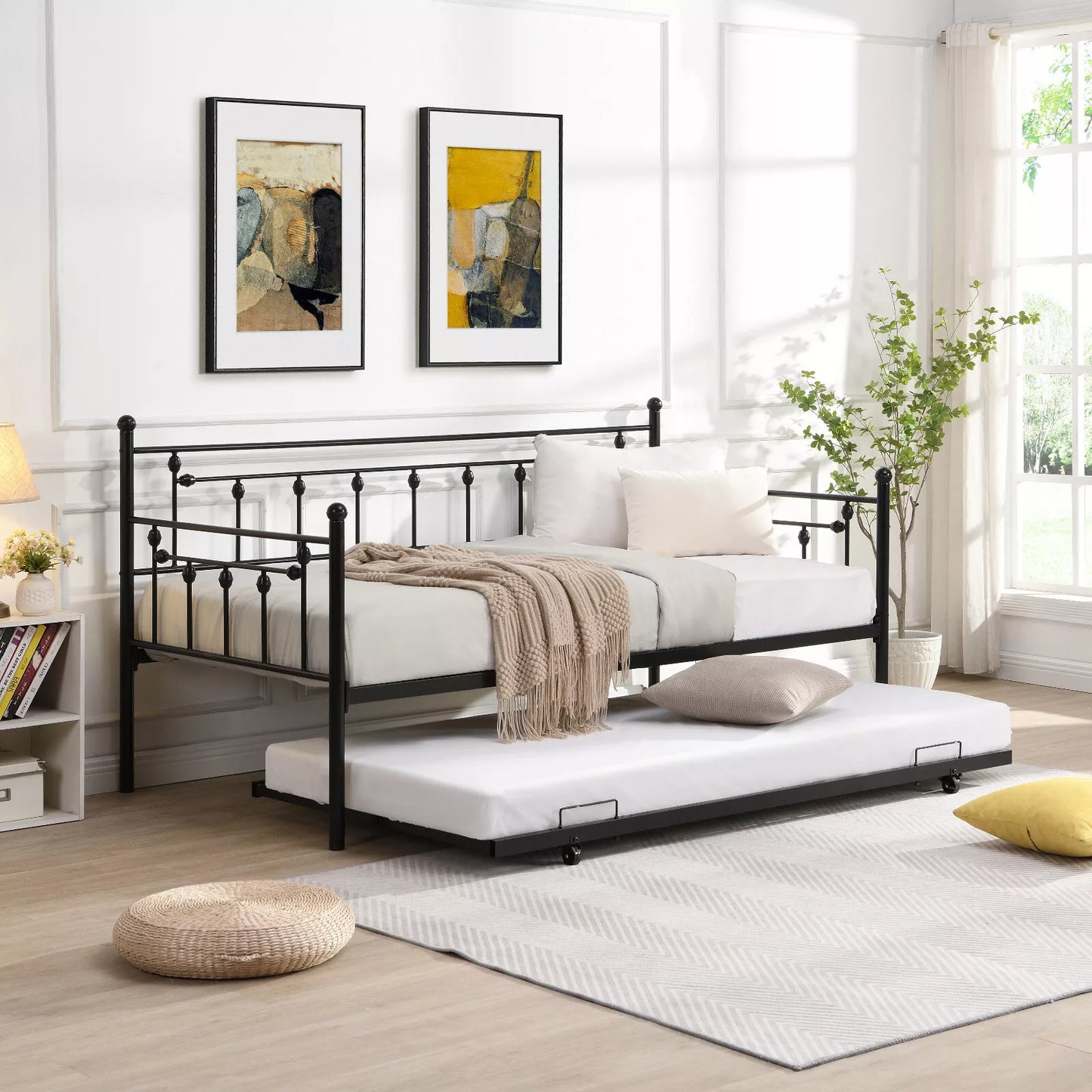 Harris Twin Metal Trundle Daybed