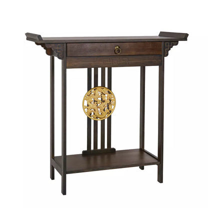 Kadie Antique Narrow Entryway Table With Storage