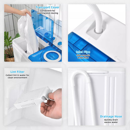 6.5KG Portable Washing Machine & Spin Dryer