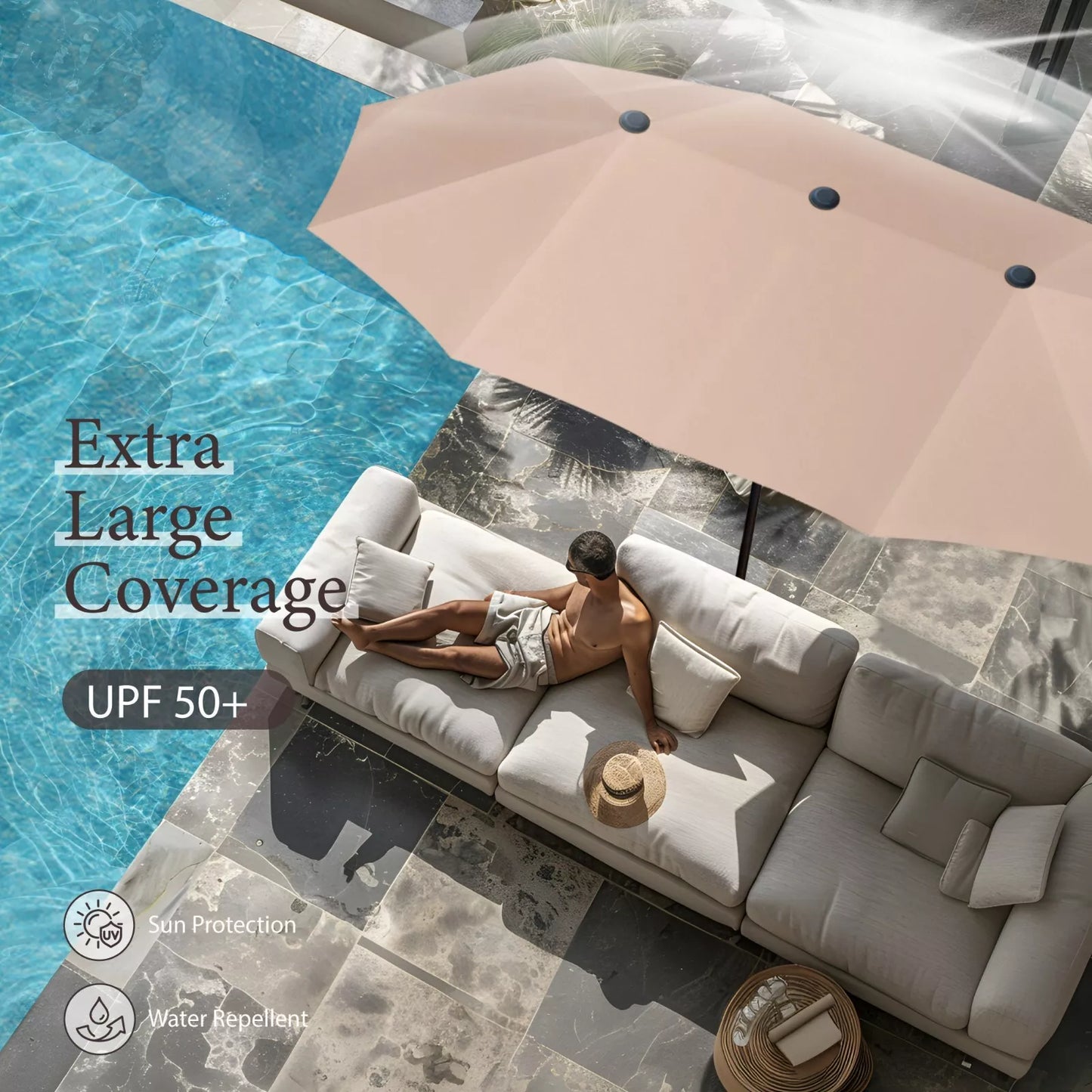 13FT Outdoor Patio Large Umbrella