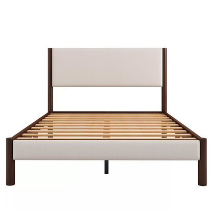 May Queen Size Mid Century Bed Frame