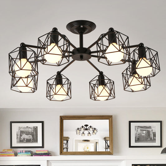 8 Cages Farmhouse Dining Room Chandelier