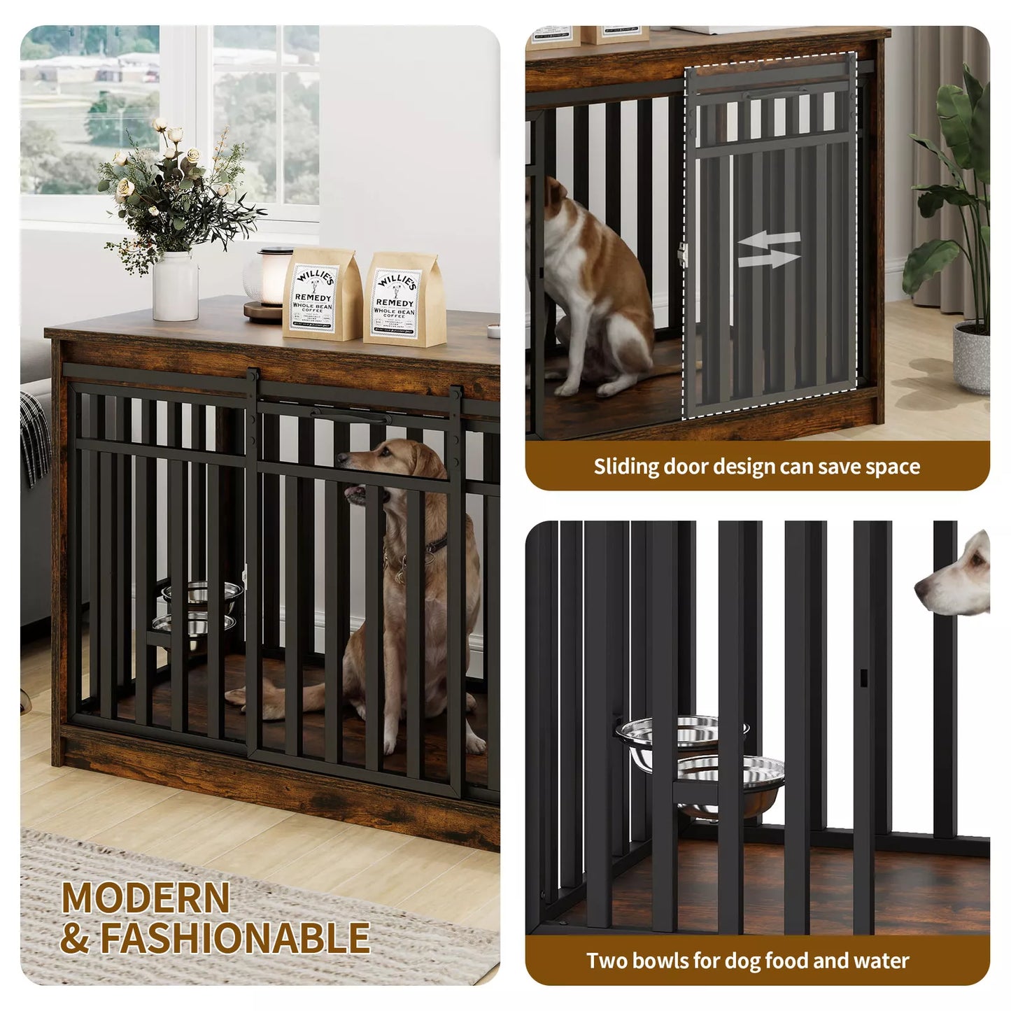 Nora Large Dog Crates Furniture