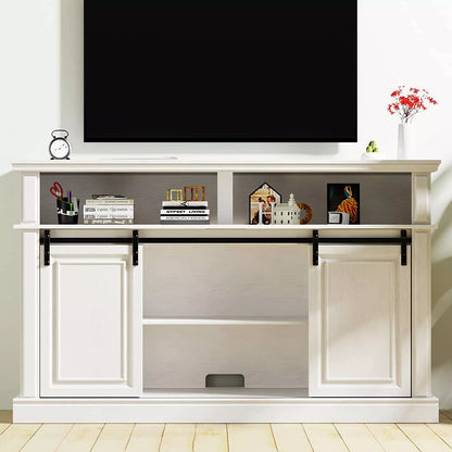 Yash Farmhouse Tall TV Media Cabinet Console