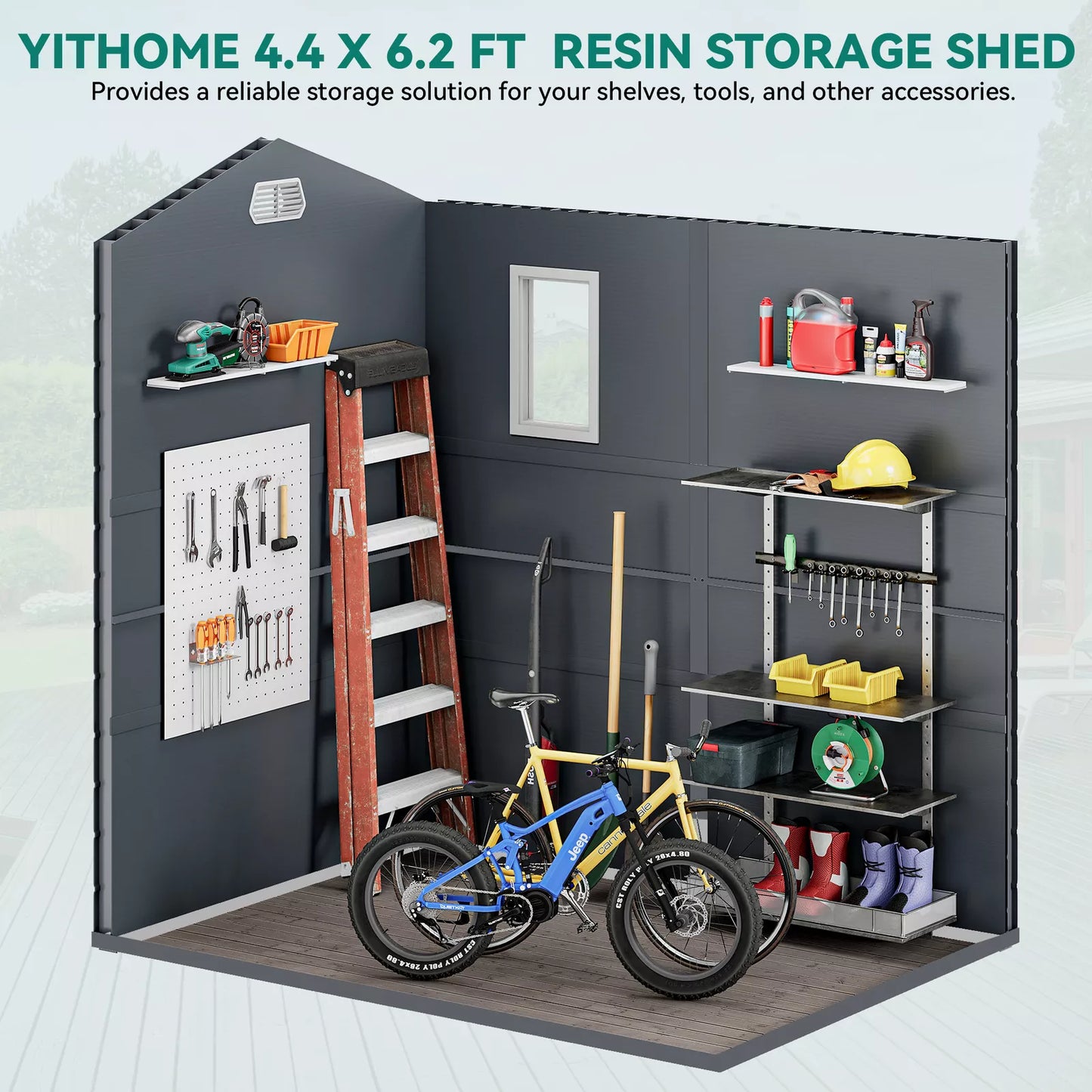 4x6 Outdoor Utility Storage Shed