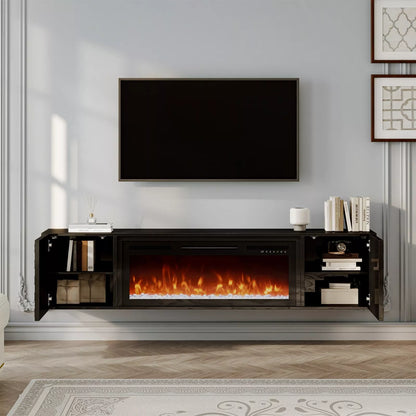 Carey Modern Fireplace TV Stand (Up to 80")