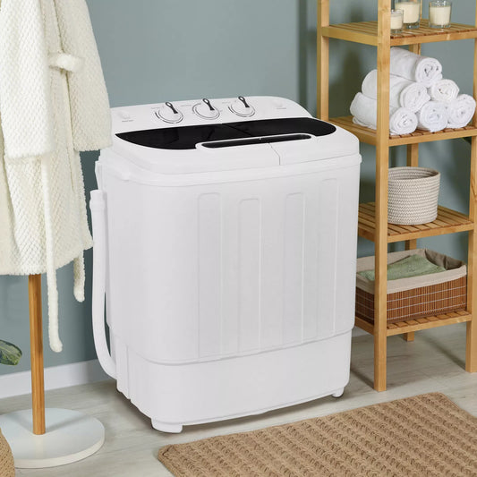 13lbs Twin Tub Portable Washer & Spin Dryer