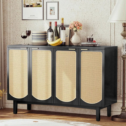 Faiza Rattan Sideboard Buffet Cabinet