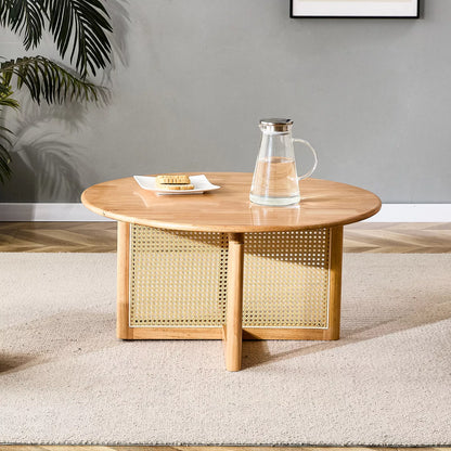 Hanna Rattan Round Coffee Table