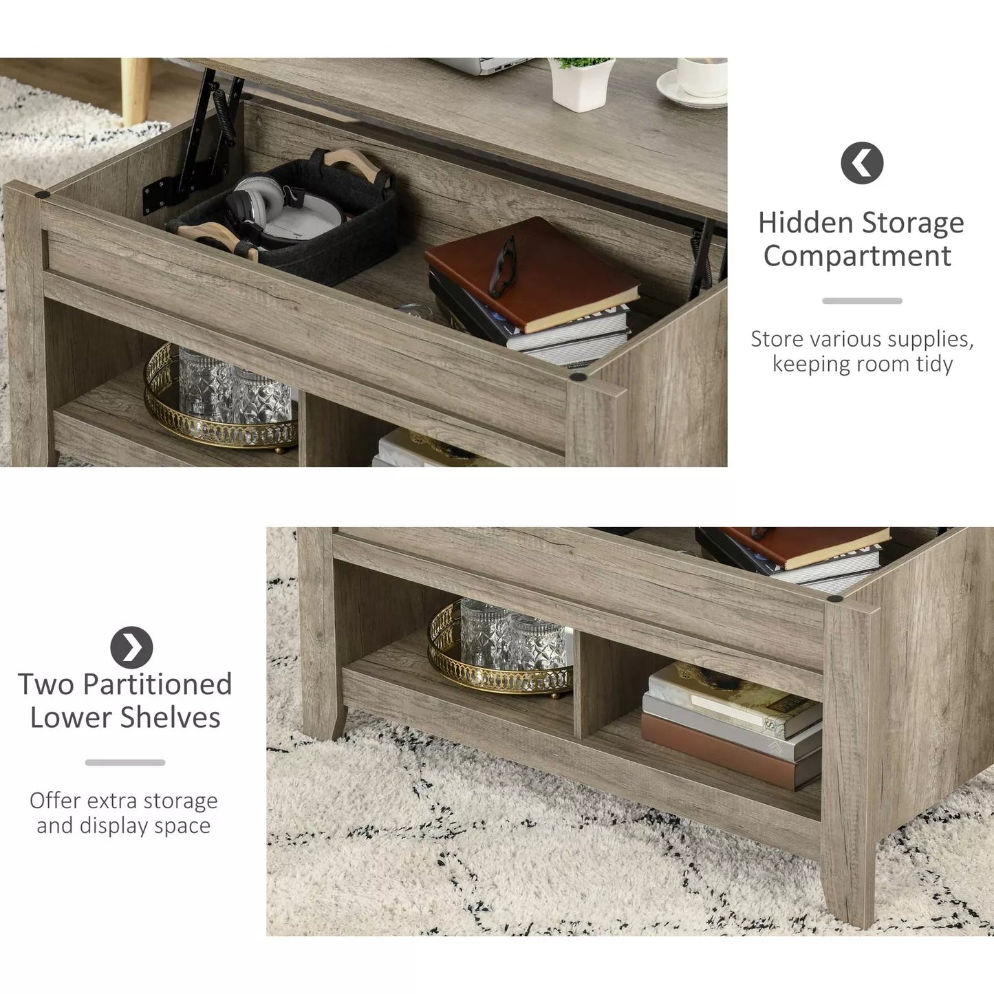 Milton Lift Top Coffee Table With Storage