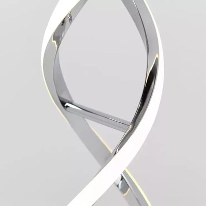 Chrome Twist Table Lamp