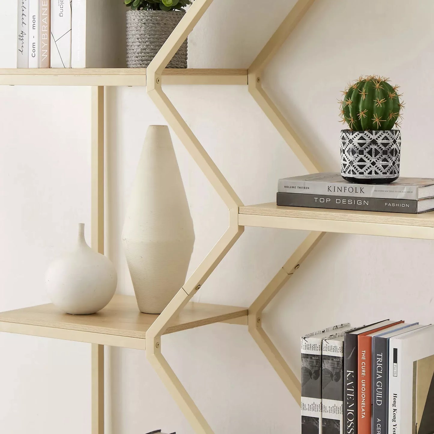 Meyer Tall Rattan Bookcase Bookshelf