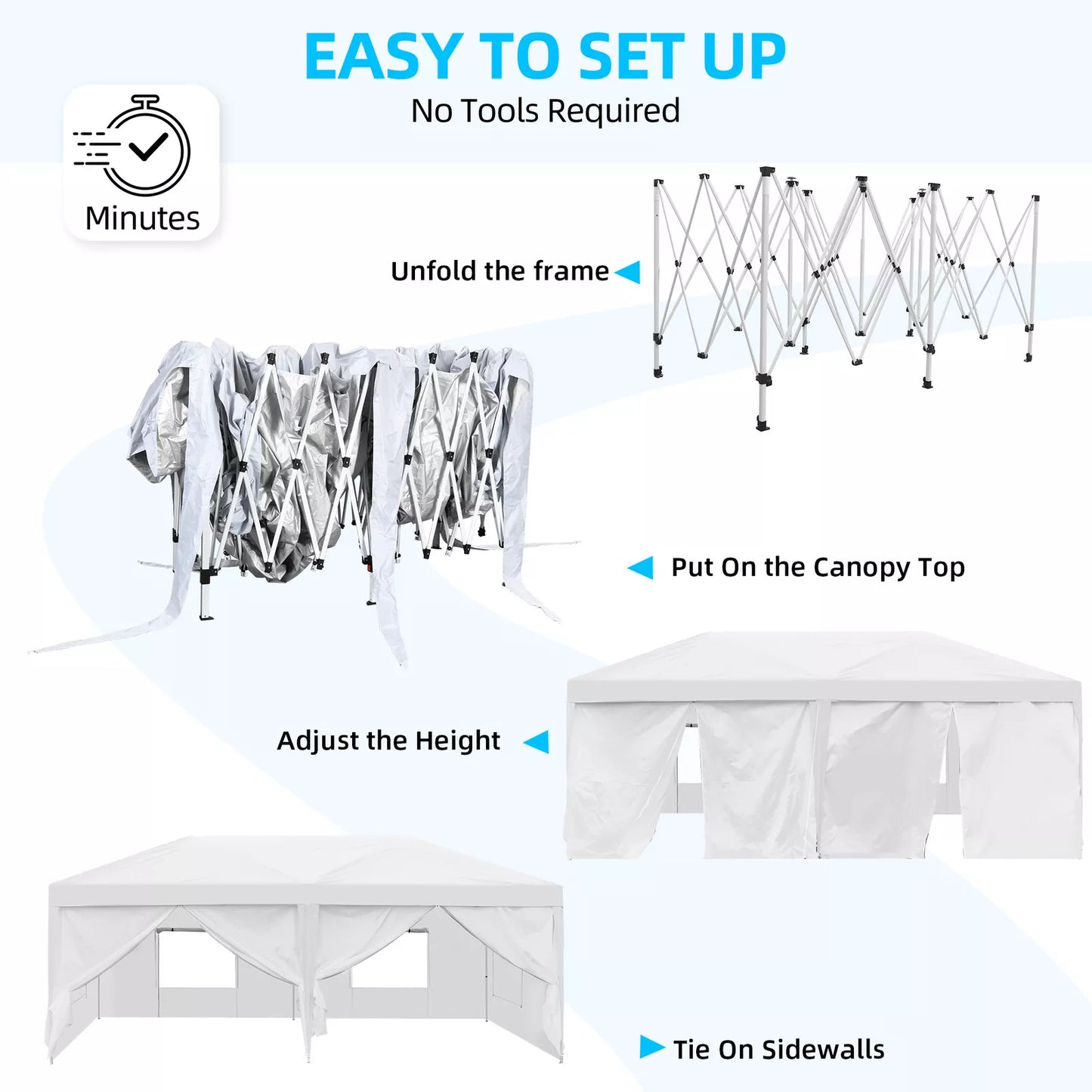 10x20 Outdoor Gazebo Canopy