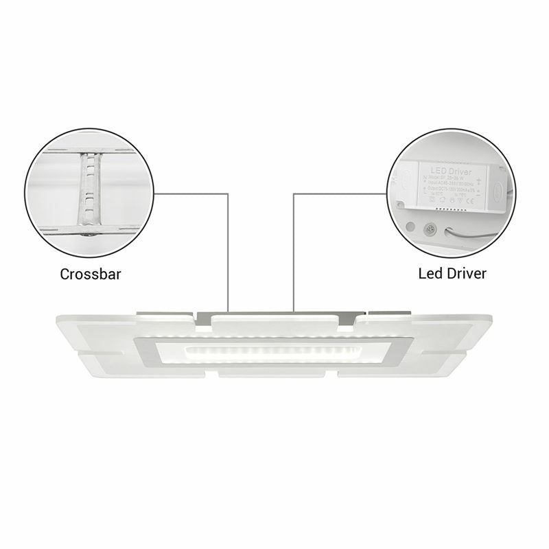 Thin Rectangle Flush Mount Ceiling Light