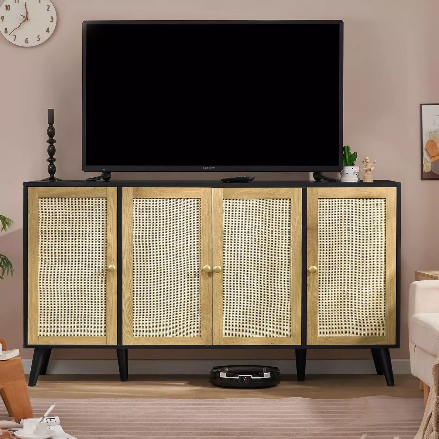 Kade Rattan Sideboard Buffet Cabinet