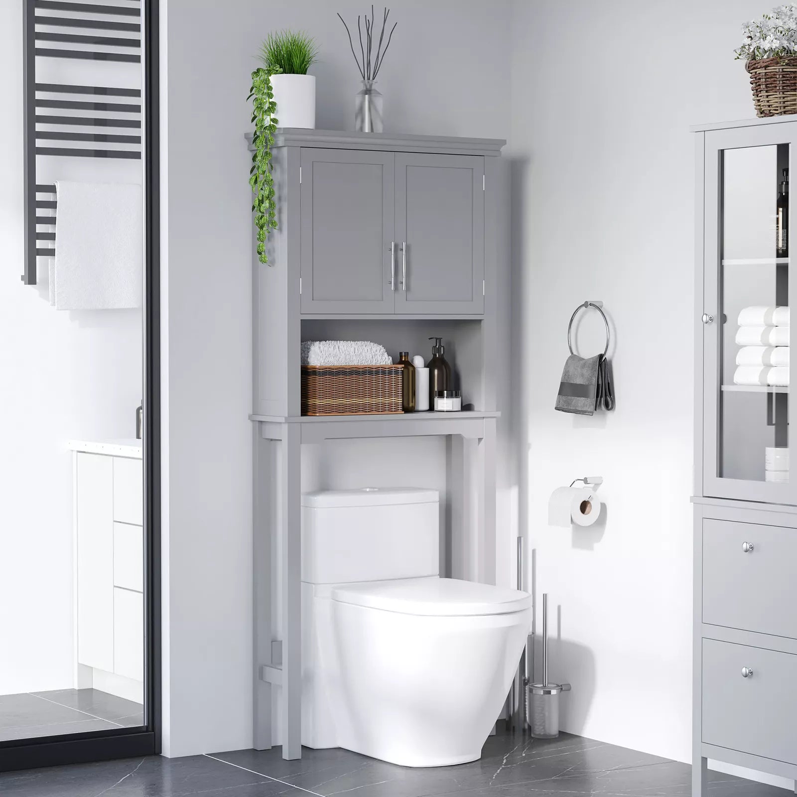 Rahim Over Commode Storage Cabinet – Canva Home