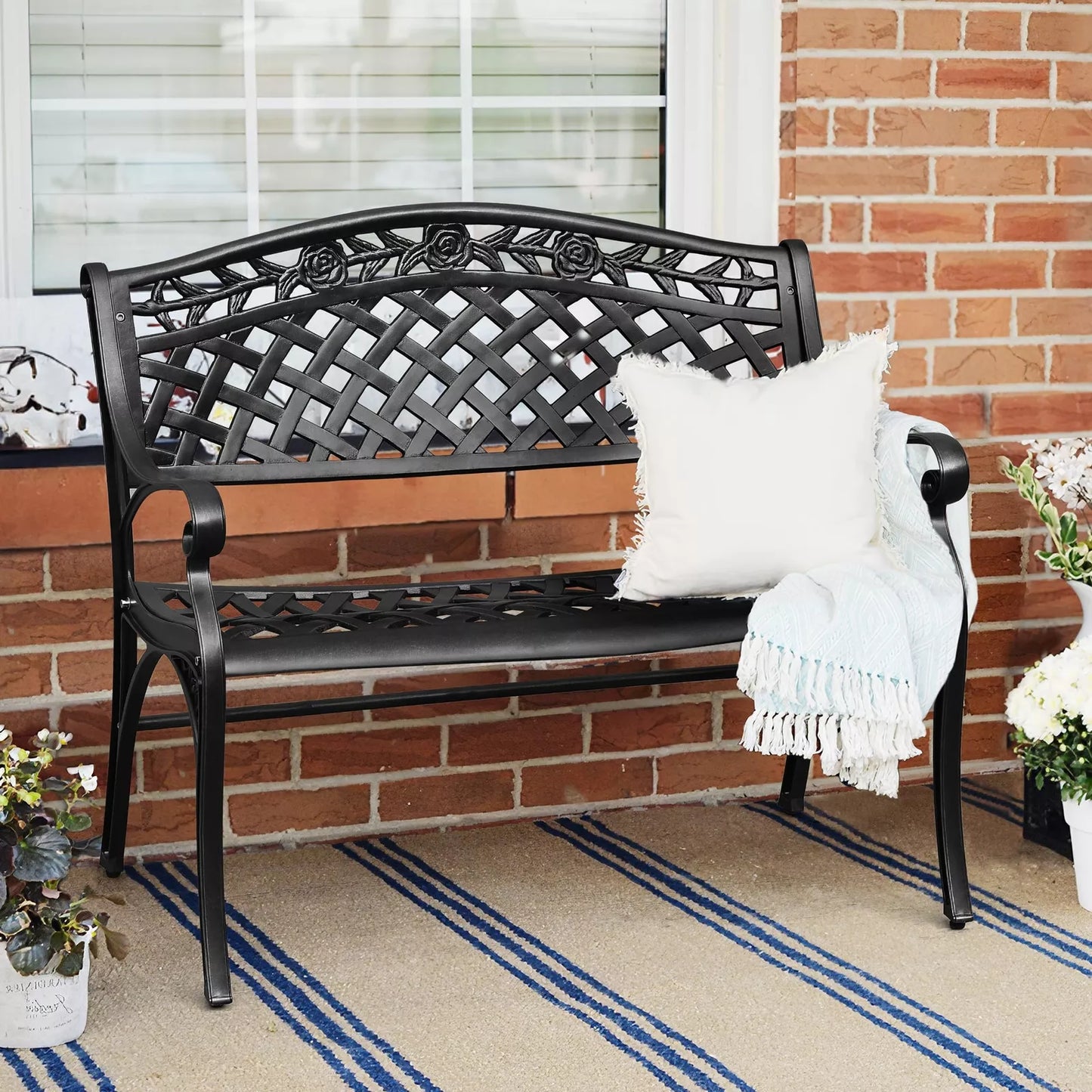 Kurt Outdoor Metal Garden Bench