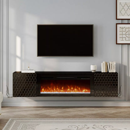 Carey Modern Fireplace TV Stand (Up to 80")