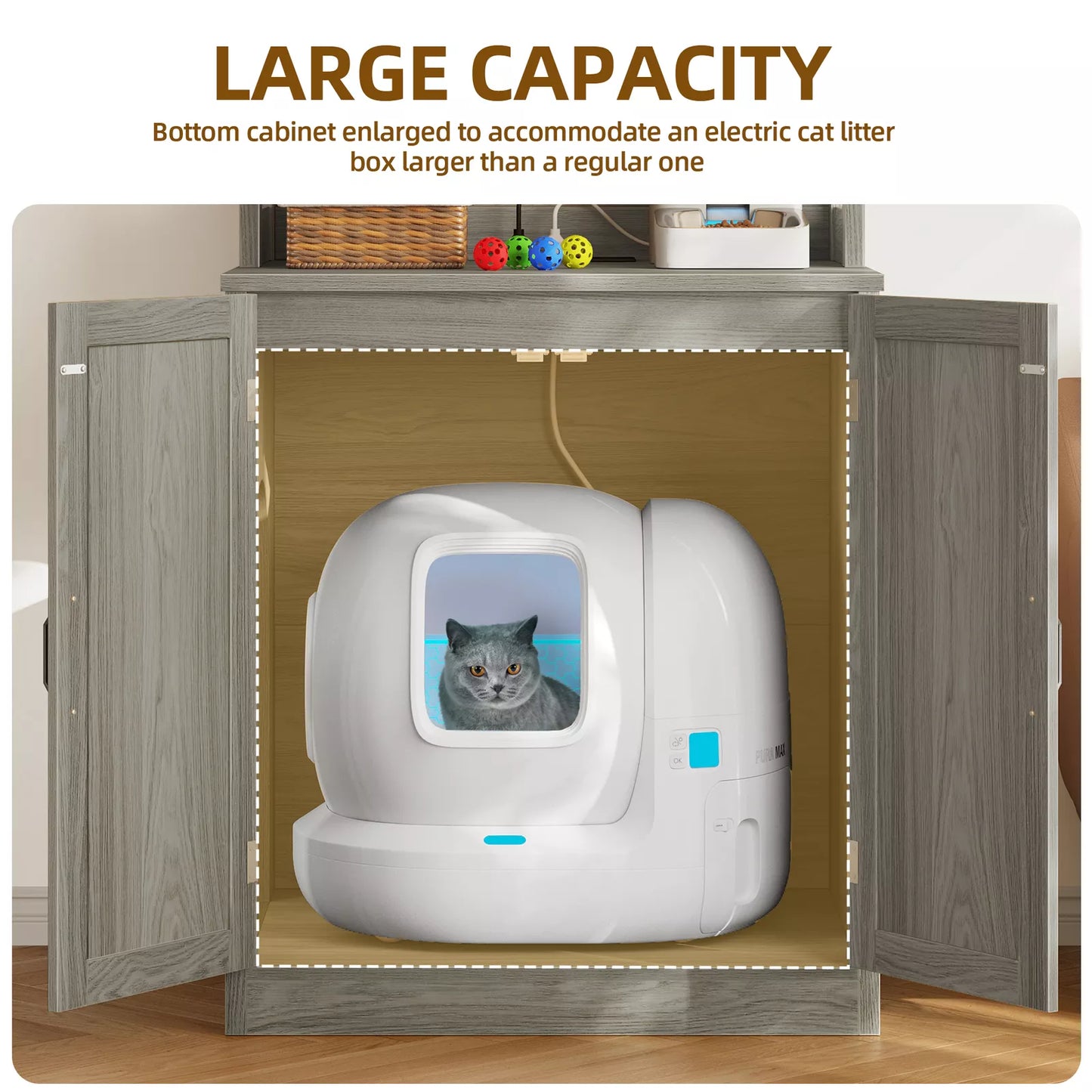 Moses Cat Litter Box Enclosure Furniture